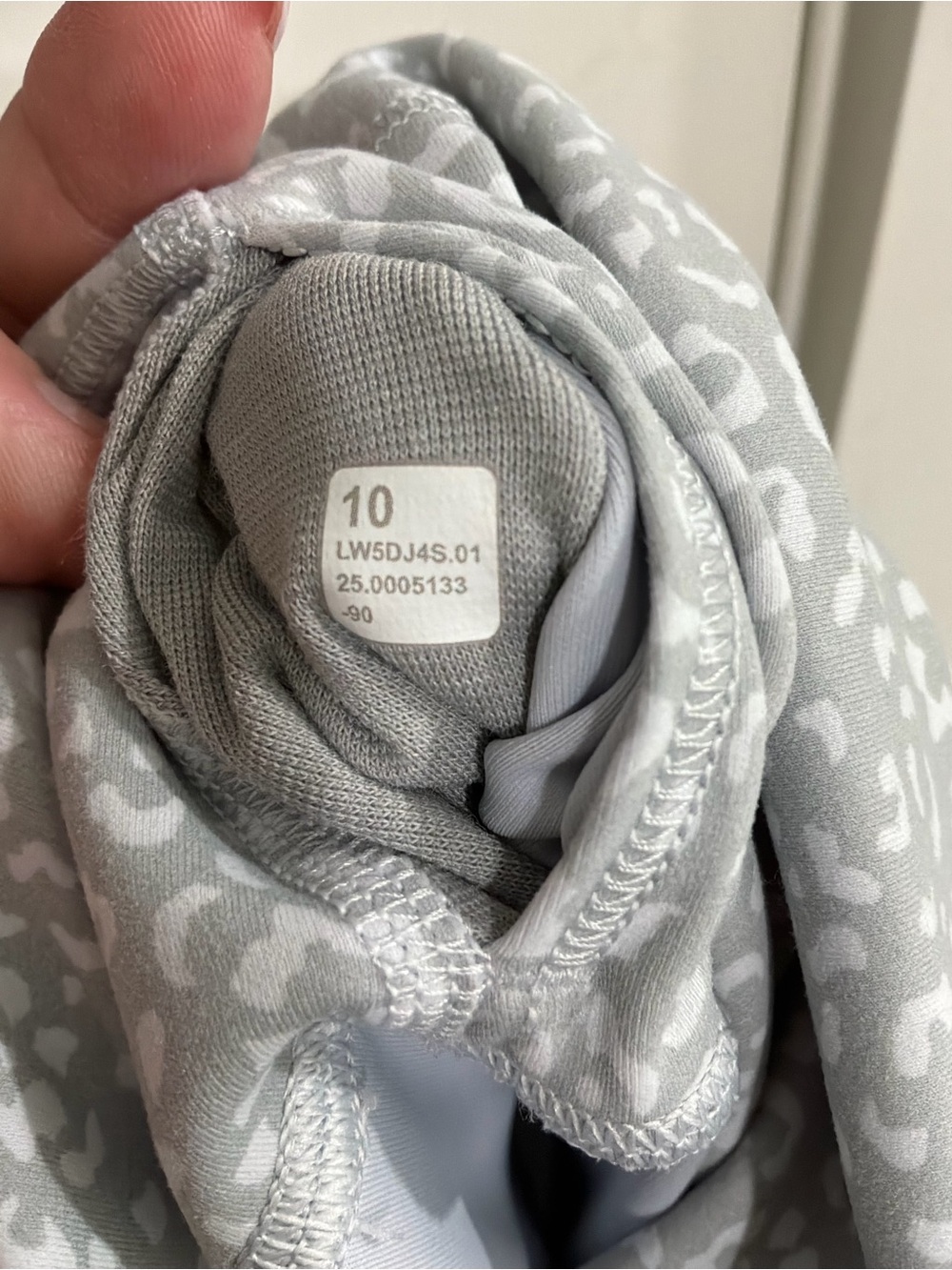 Lululemon High-Waist Gray Printed Leggings - Picture 2 of 6